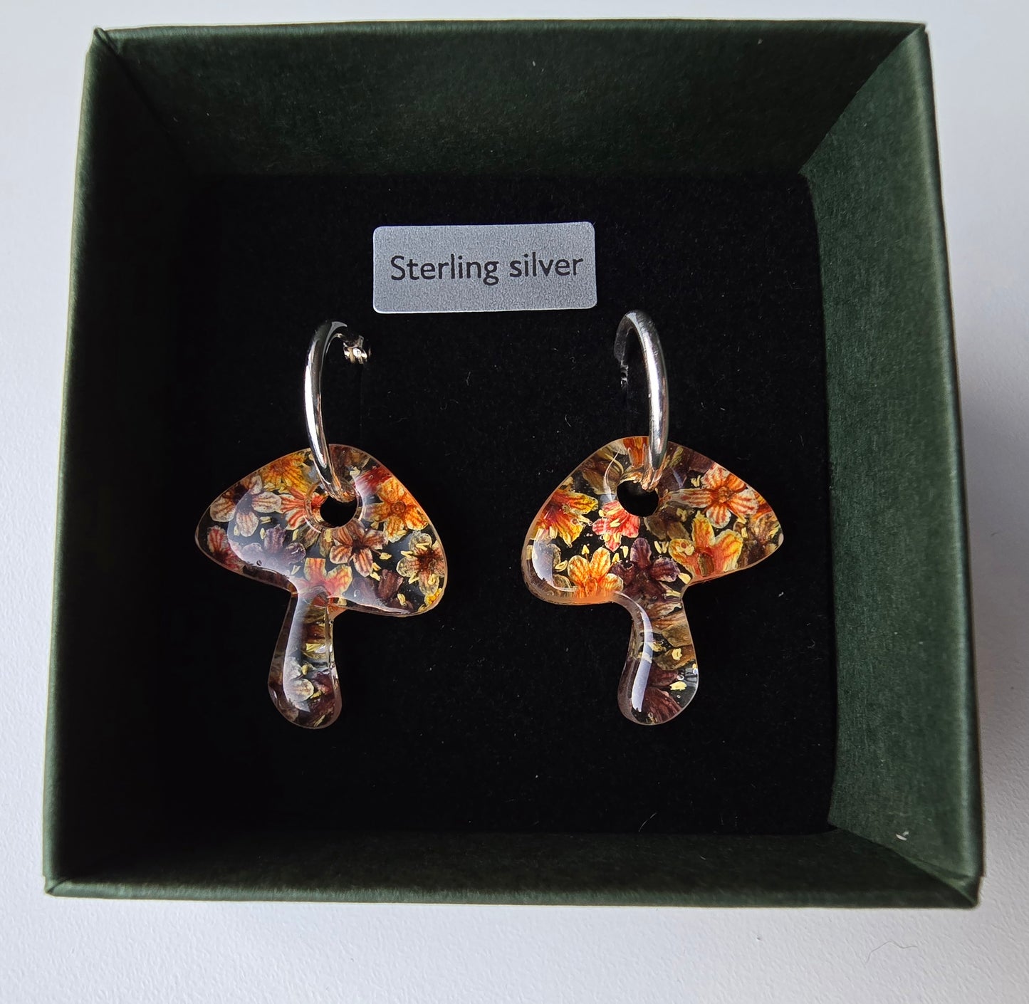 Tiny pressed elderflower