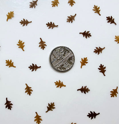 Tiny Shumard oak leaves