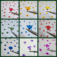 Dyed pressed Japanese blossoms