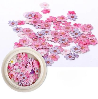 Flowers 50 Pcs/Box Waterproof Wood Pulp resin inclusions