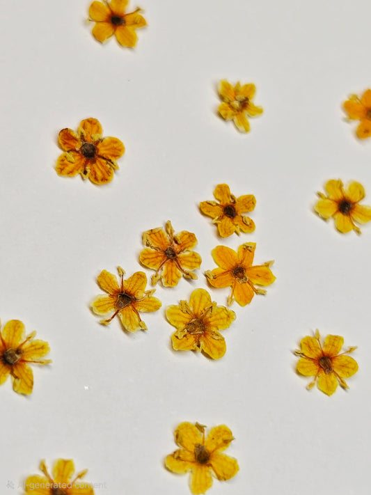 Tiny pressed elderflower